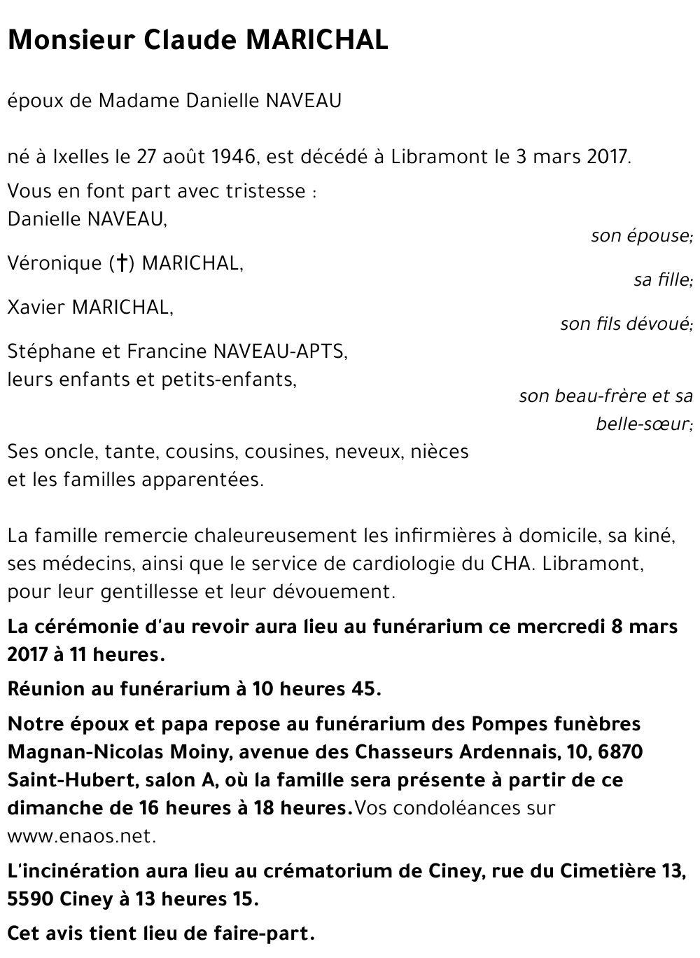 Claude MARICHAL