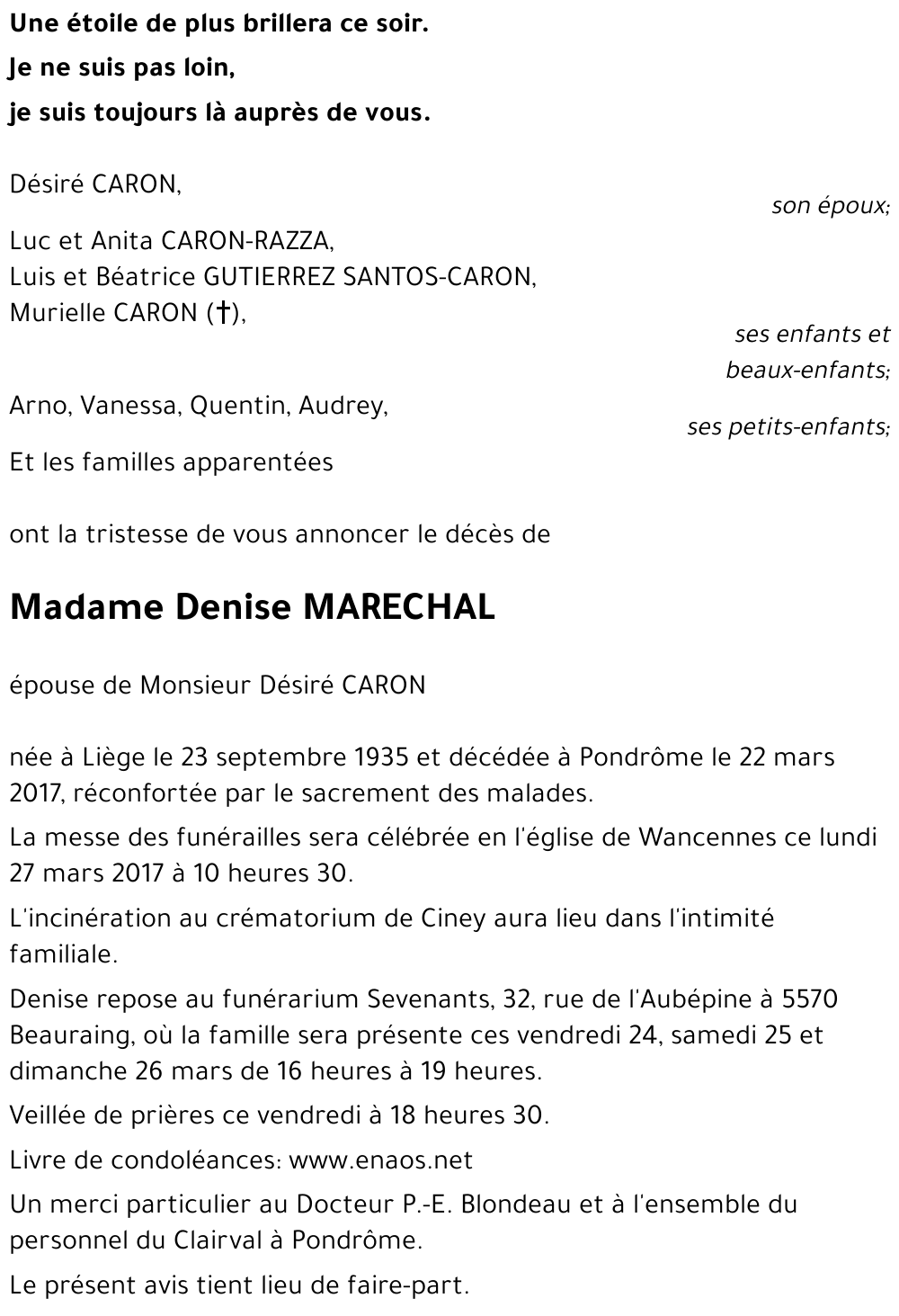 Denise MARECHAL