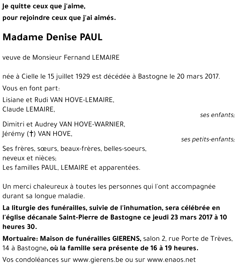 Denise PAUL