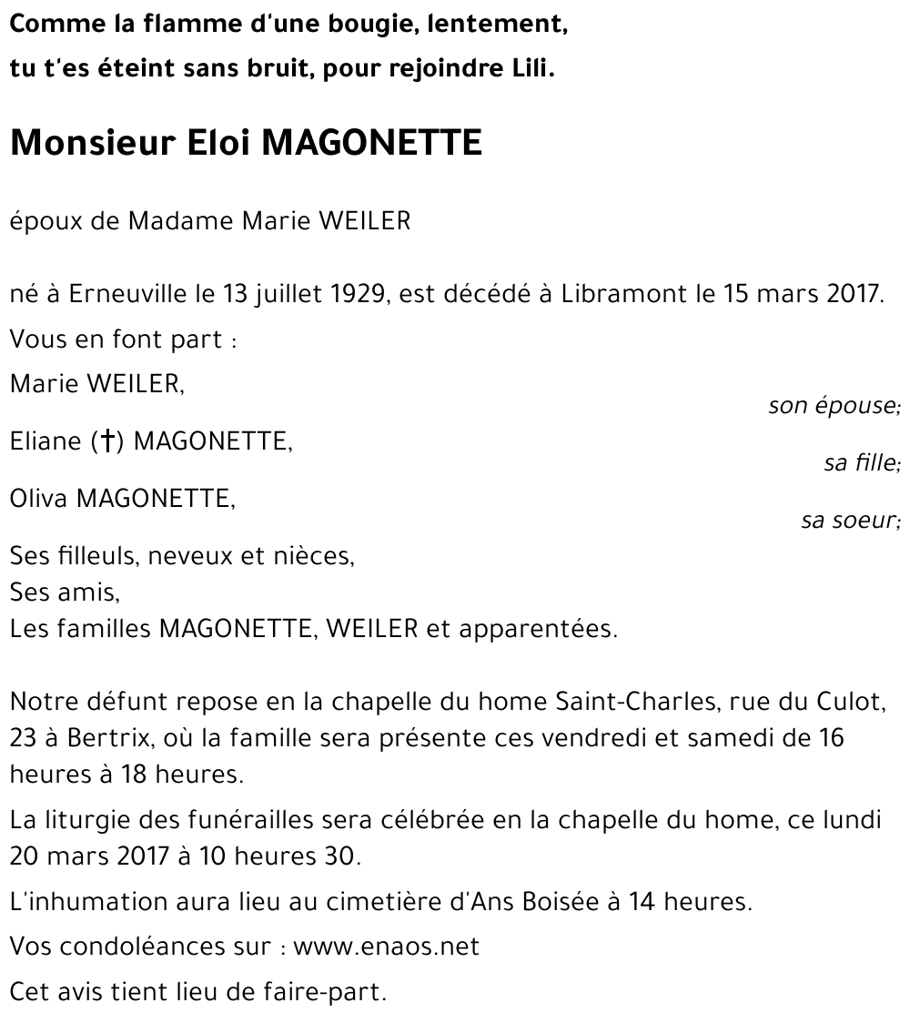 Eloi MAGONETTE