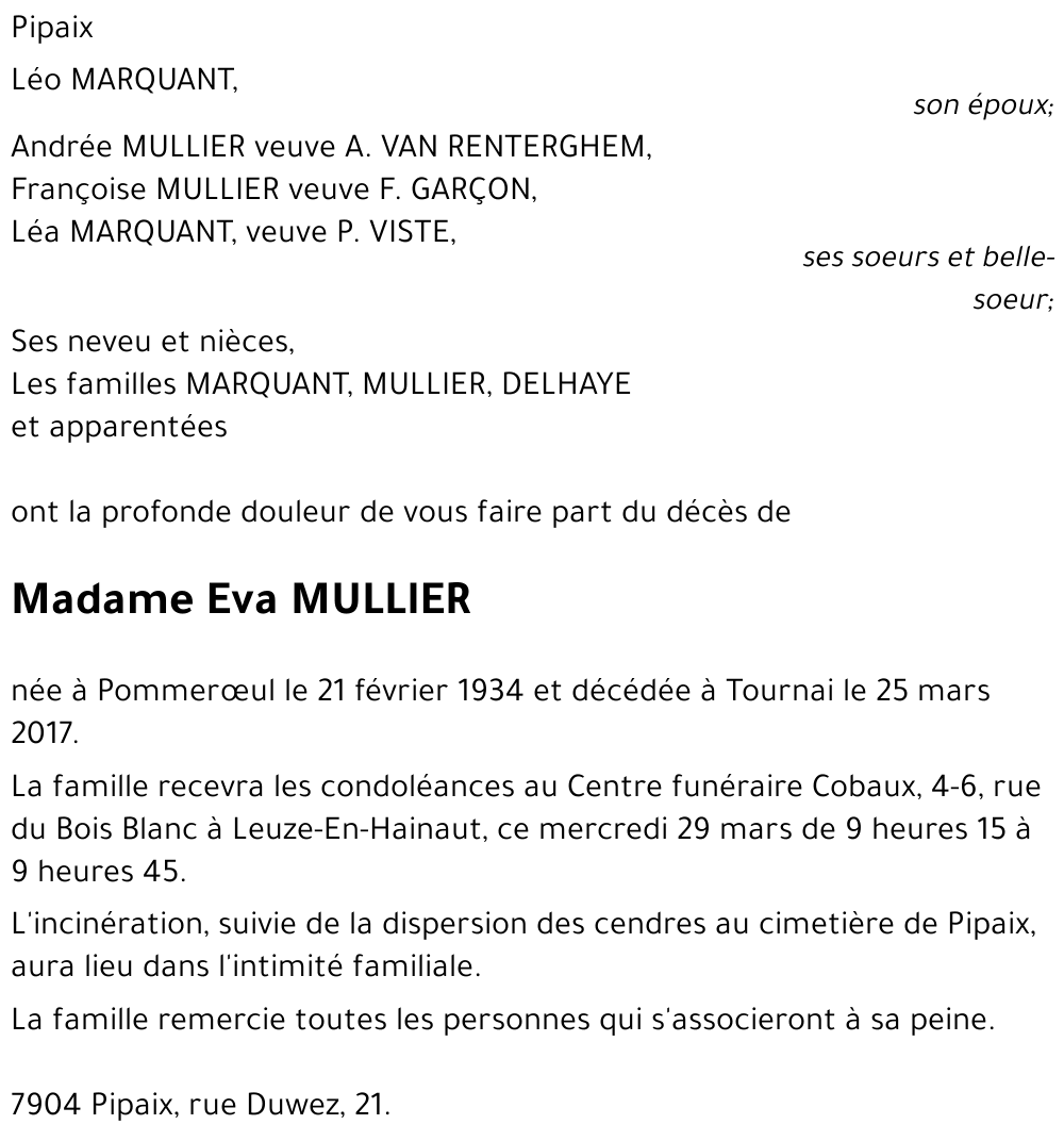 Eva Mullier