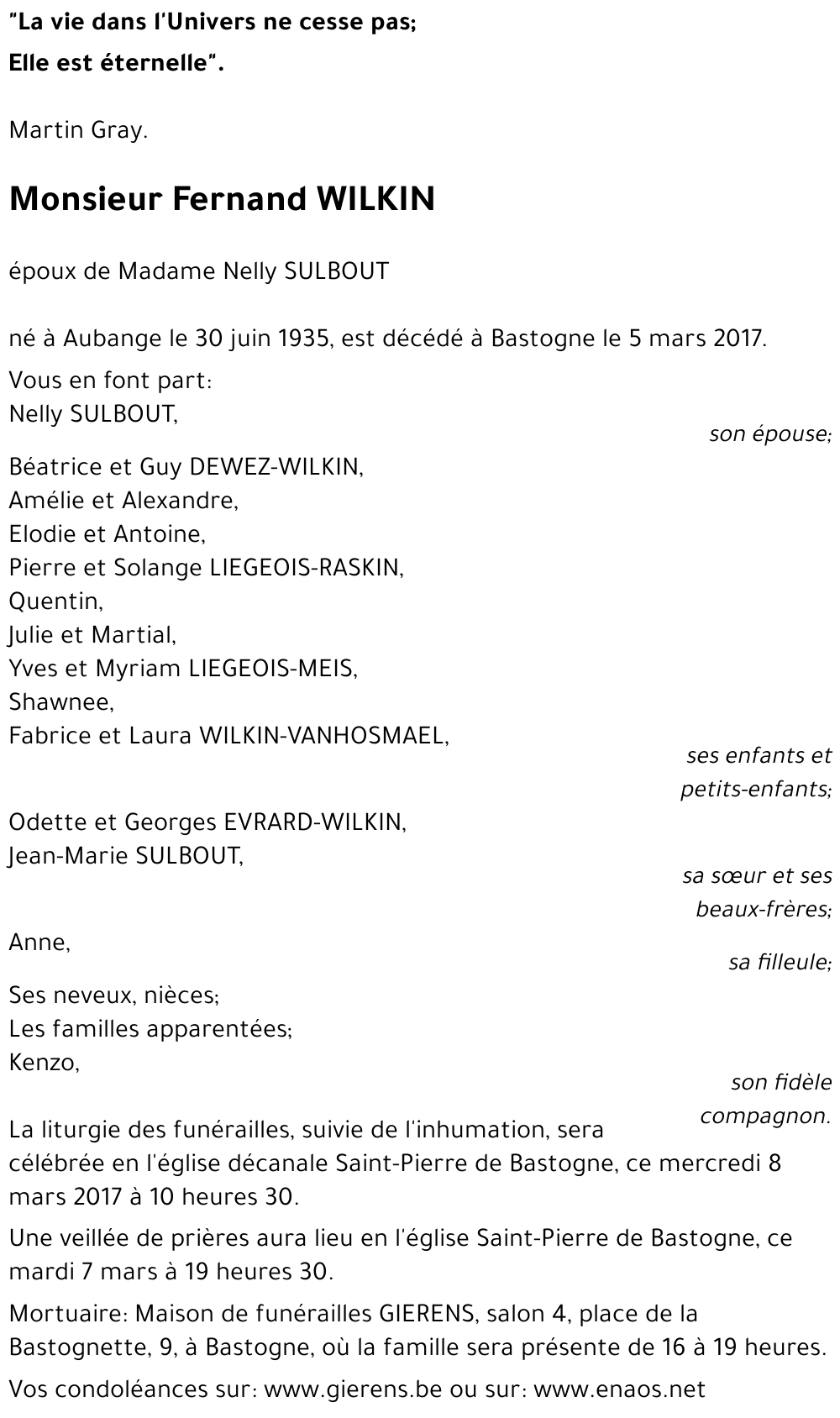 Fernand WILKIN