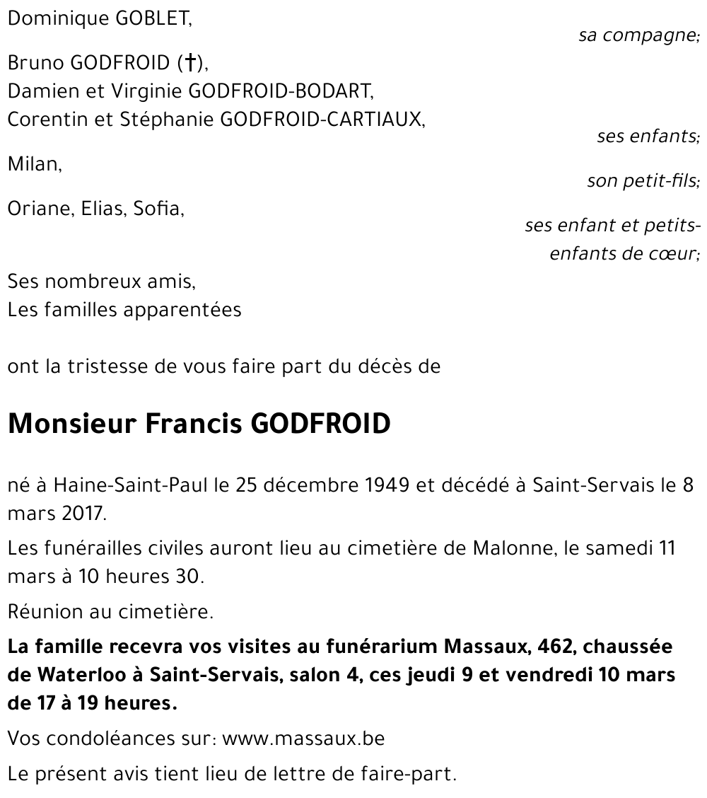 Francis GODFROID