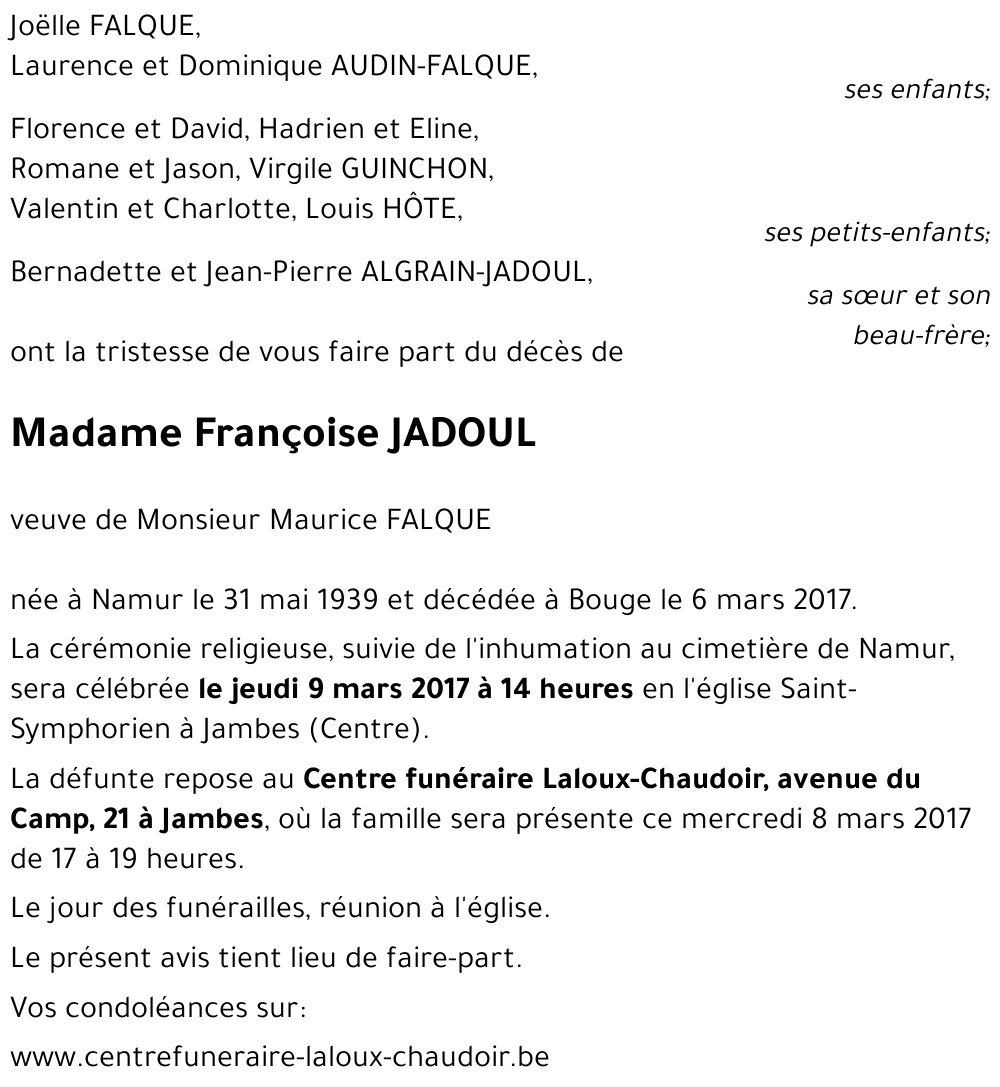 Françoise JADOUL