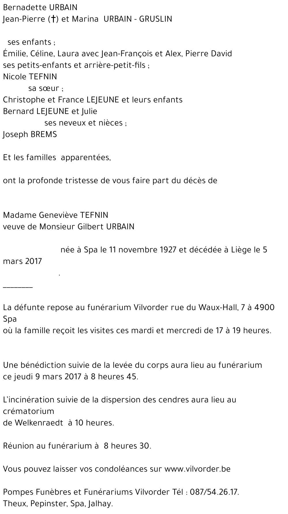 Geneviève TEFNIN