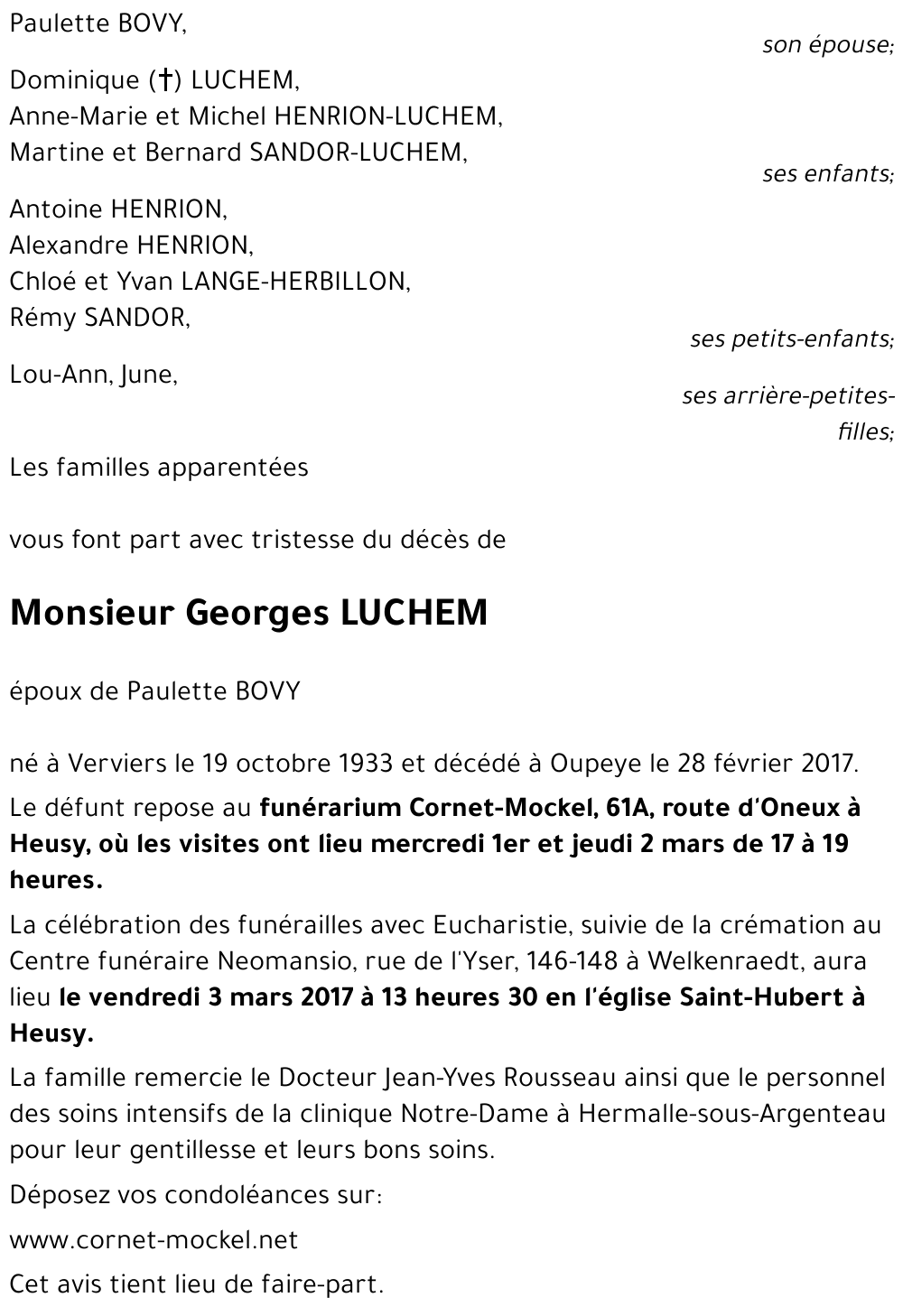 Georges LUCHEM