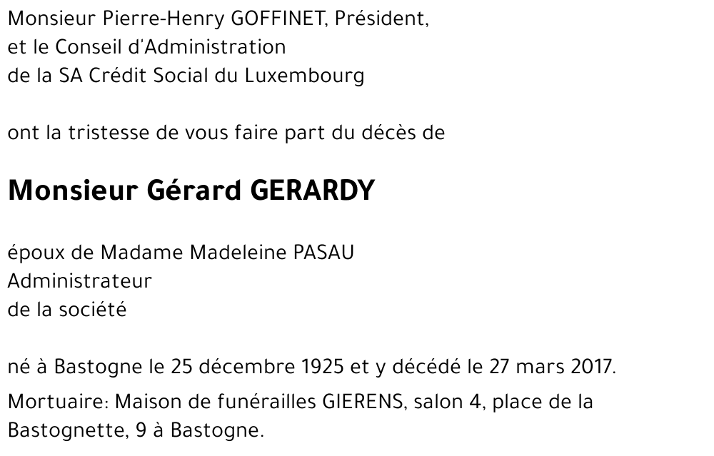 Gérard GERARDY