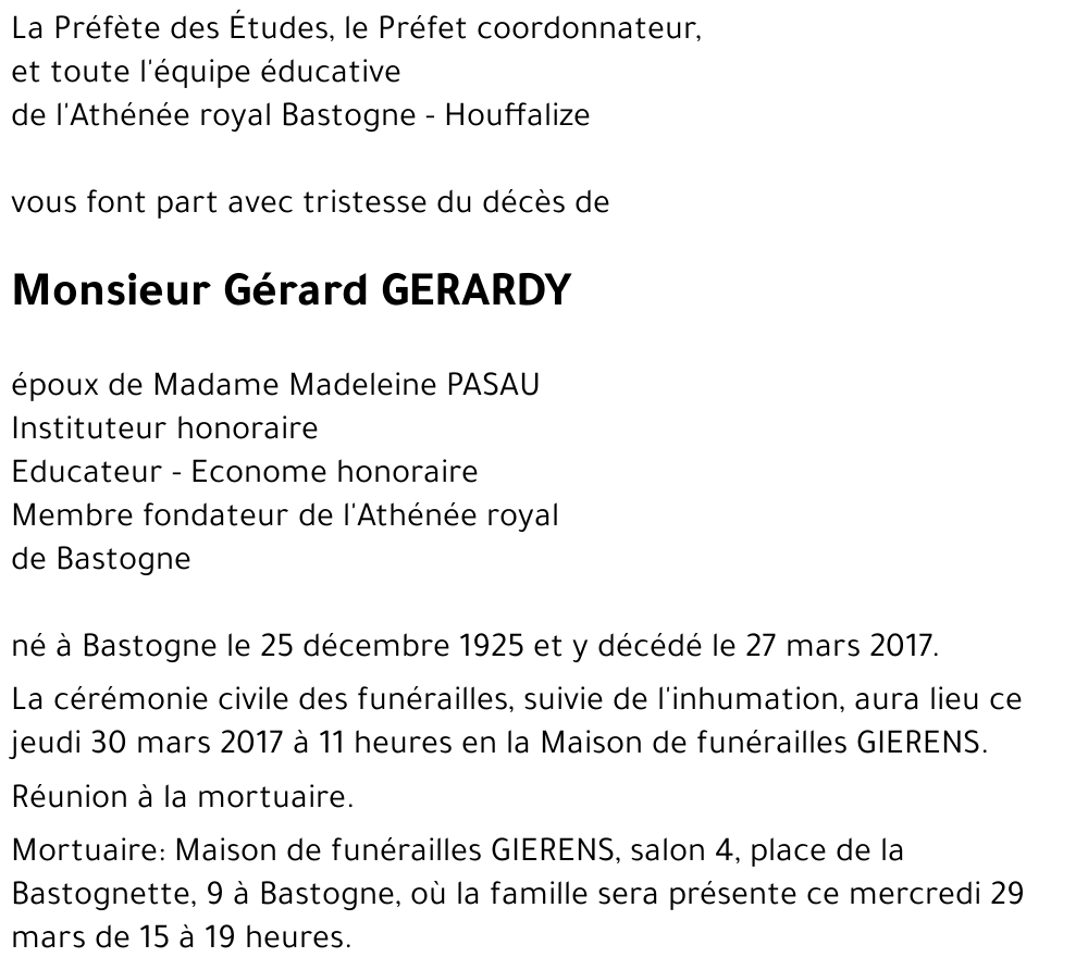 Gérard GERARDY