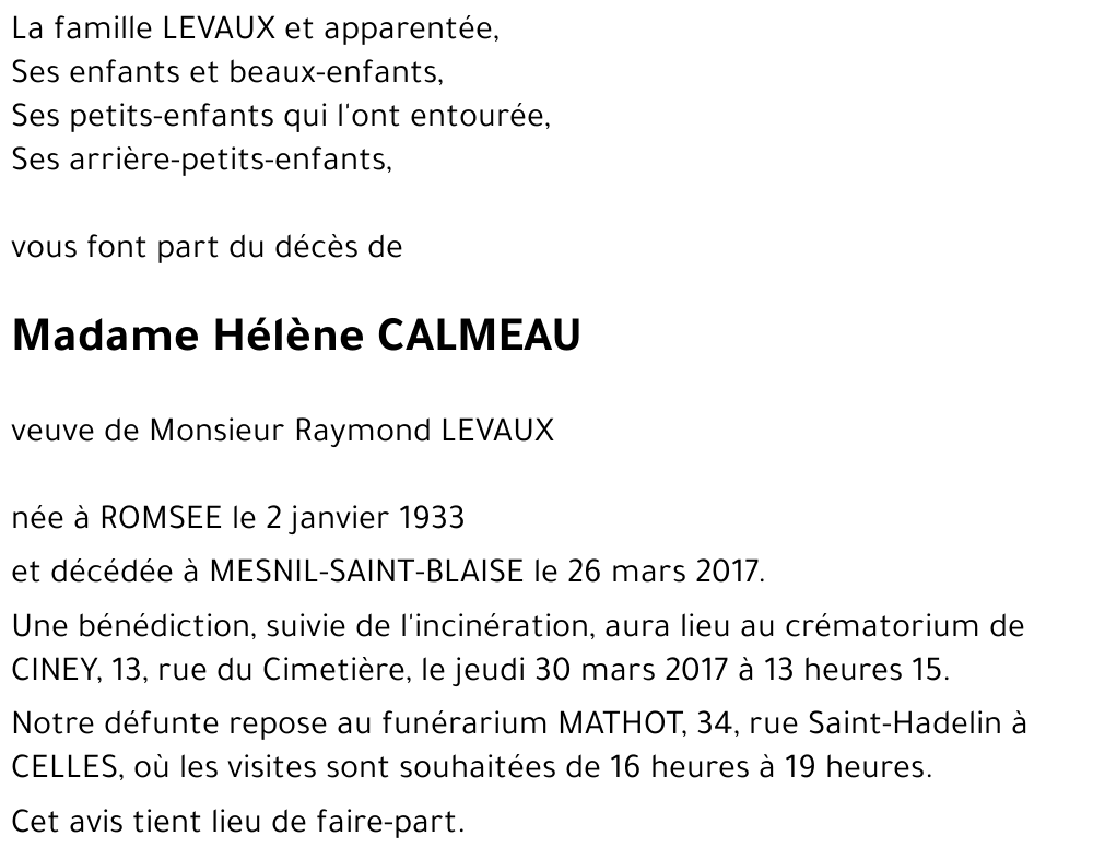 Hélène CALMEAU