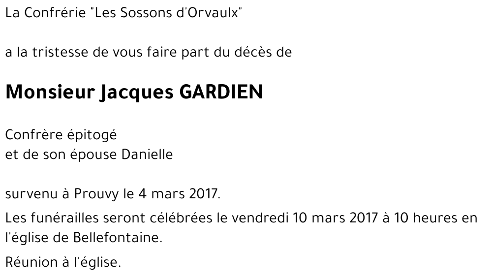 Jacques GARDIEN