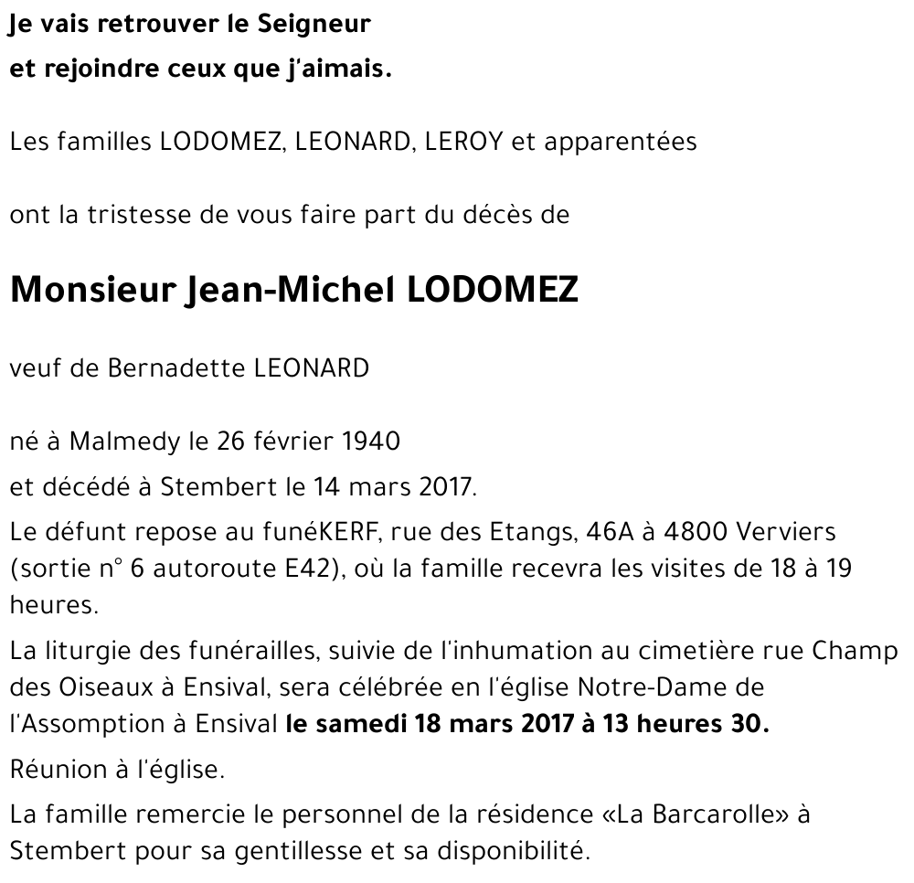 Jean-Michel LODOMEZ