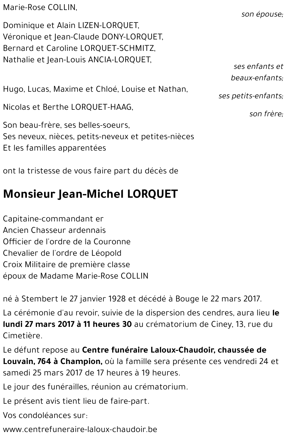 Jean-Michel LORQUET