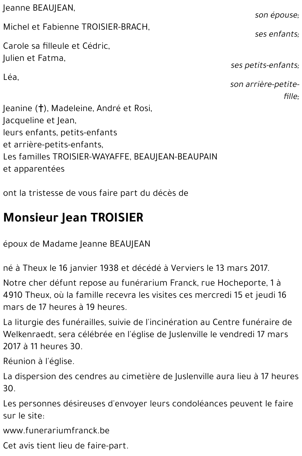 Jean TROISIER