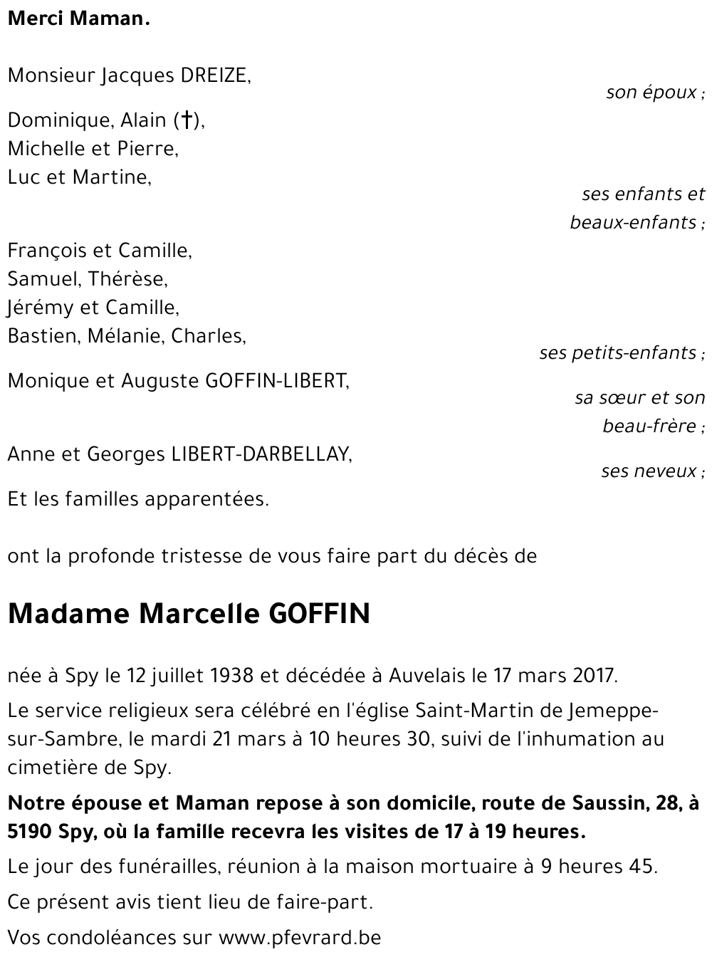 Marcelle GOFFIN