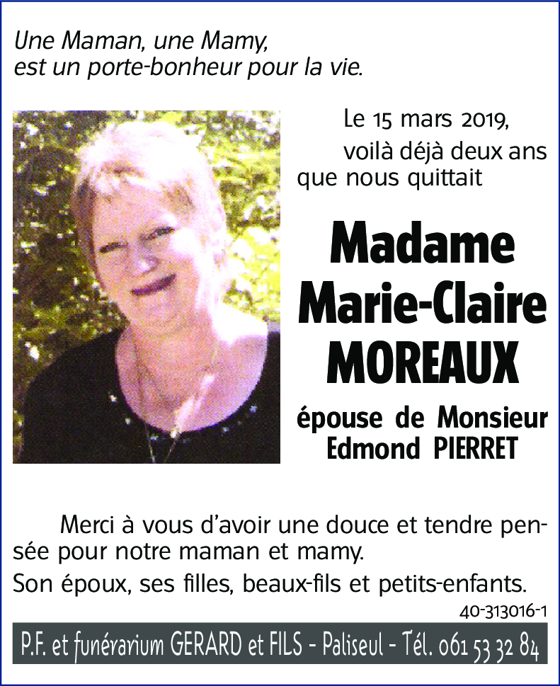 Marie-Claire MOREAUX