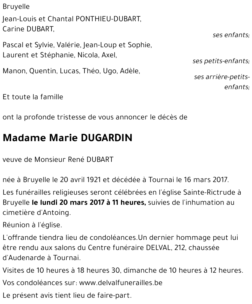 Marie DUGARDIN