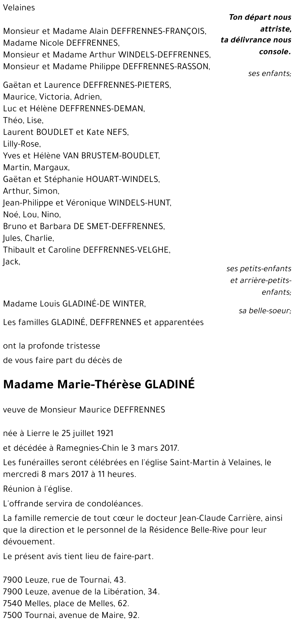 Marie-Thérèse GLADINÉ