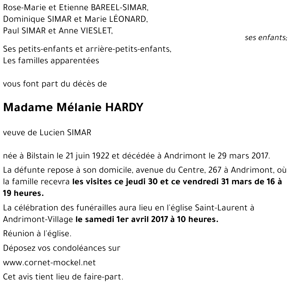 Mélanie HARDY