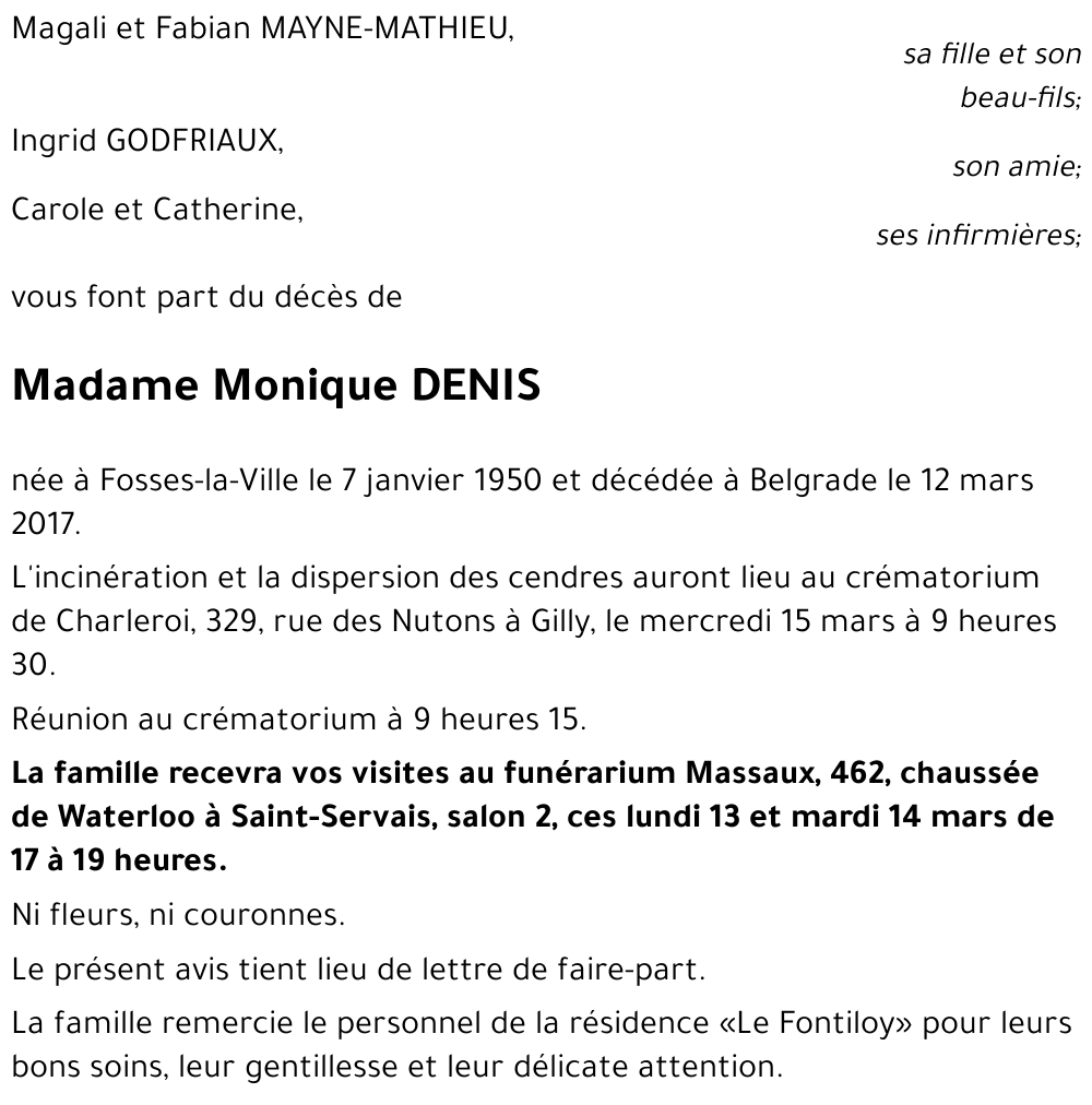 Monique DENIS