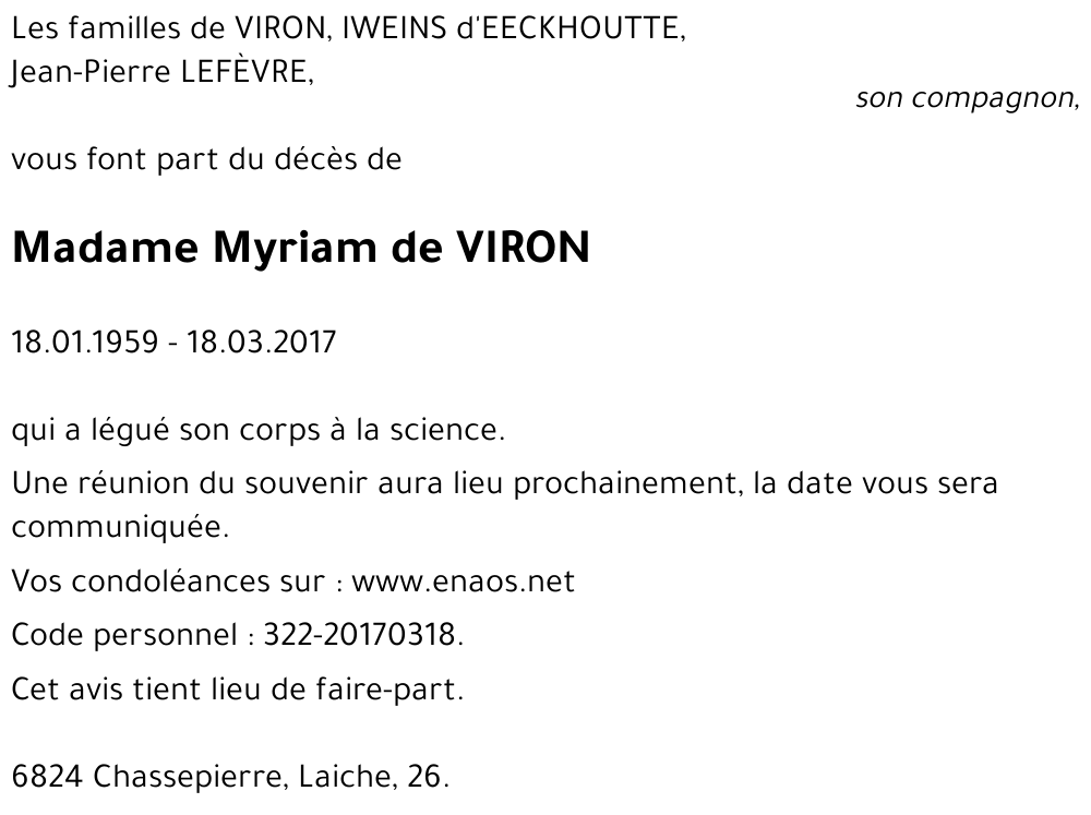 Myriam de Viron