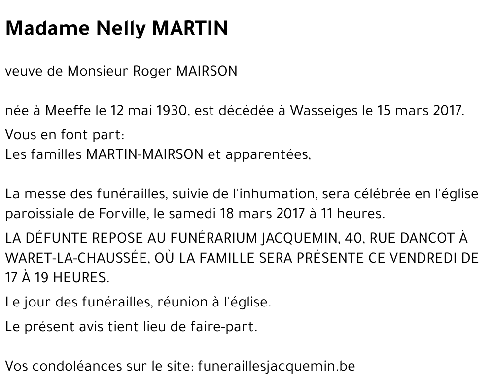 Nelly MARTIN
