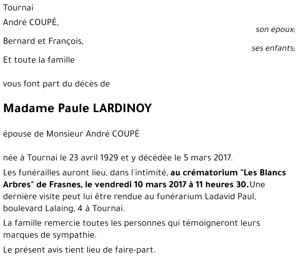 Paule LARDINOY