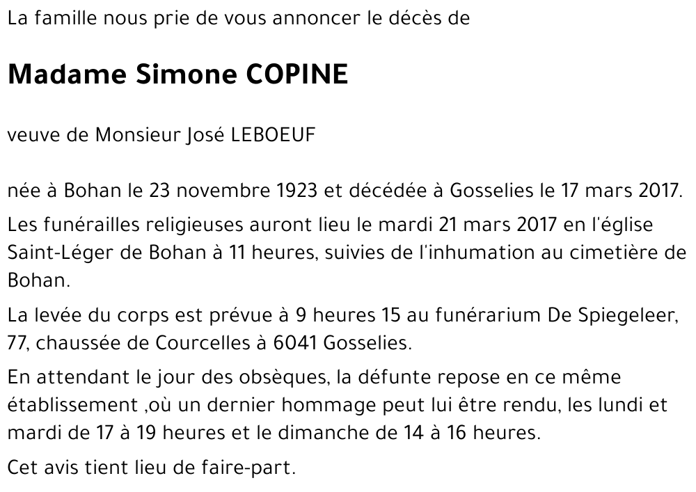 Simone COPINE