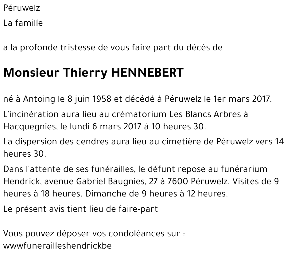 Thierry HENNEBERT