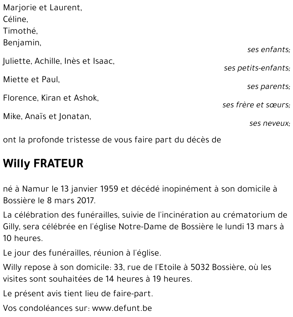 Willy FRATEUR