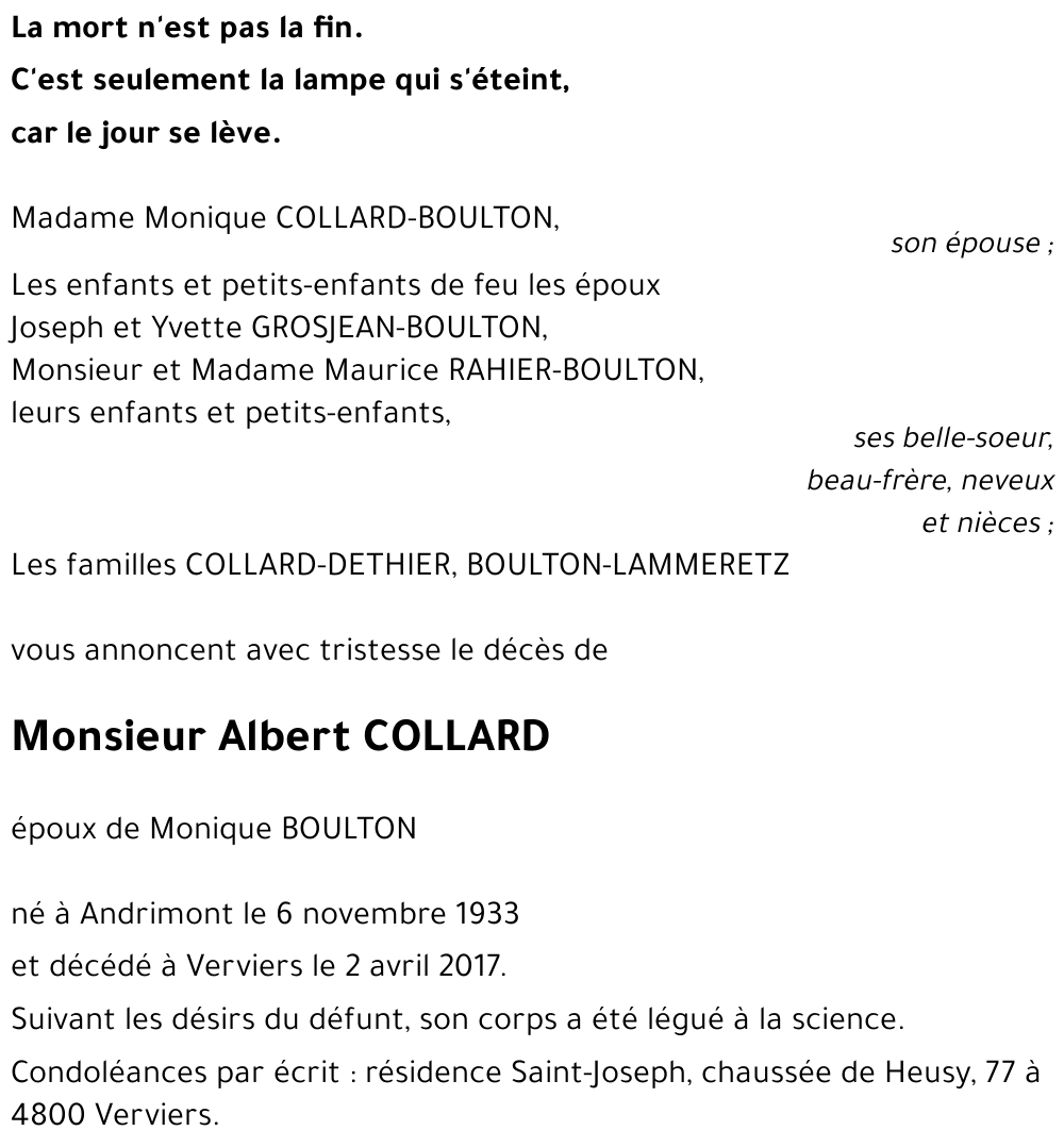 Albert COLLARD