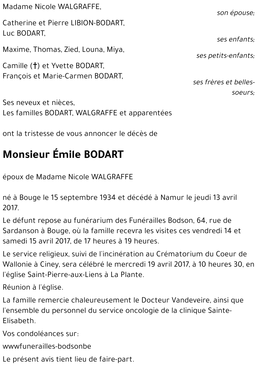 Emile BODART