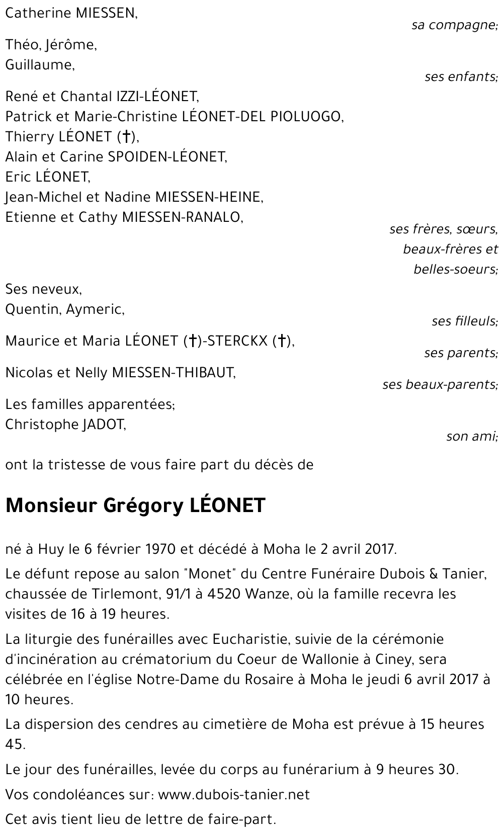 Grégory LÉONET