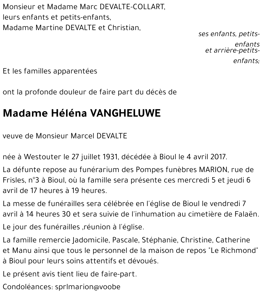 Héléna VANGHELUWE