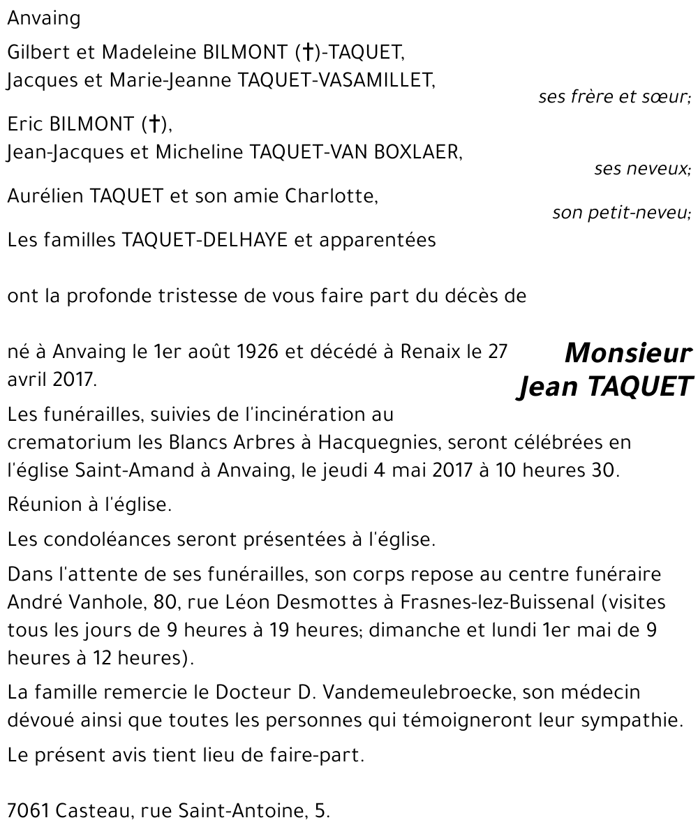 Jean TAQUET