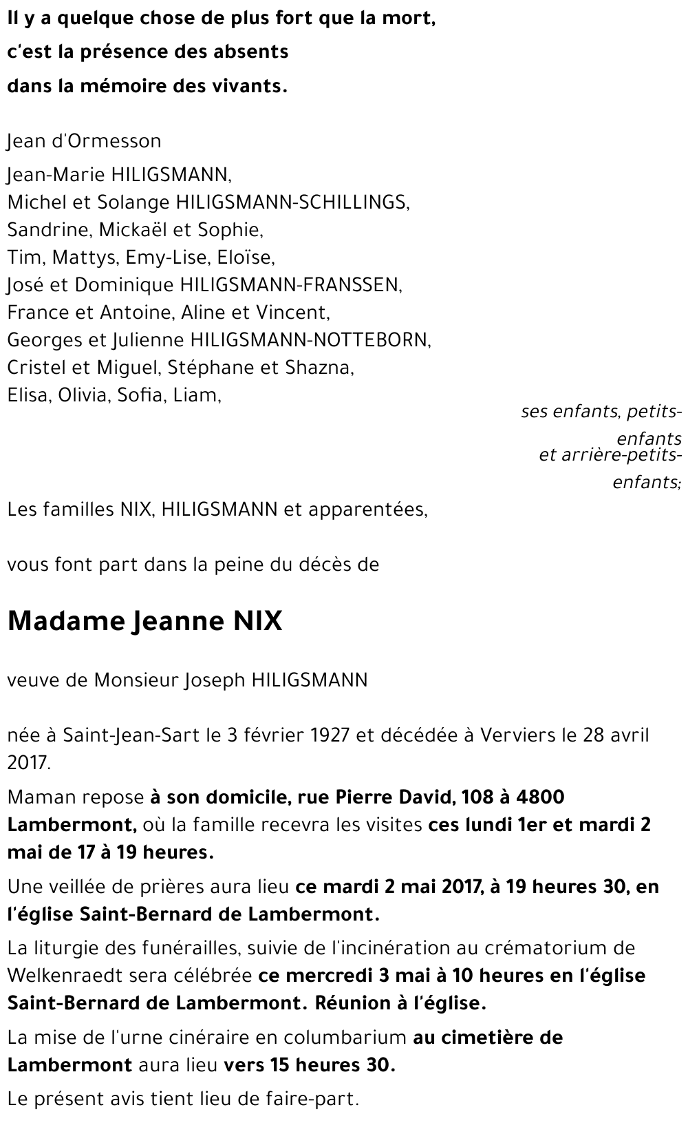 Jeanne NIX