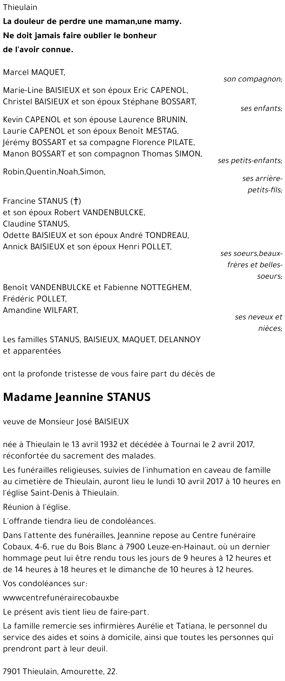 Jeannine Stanus