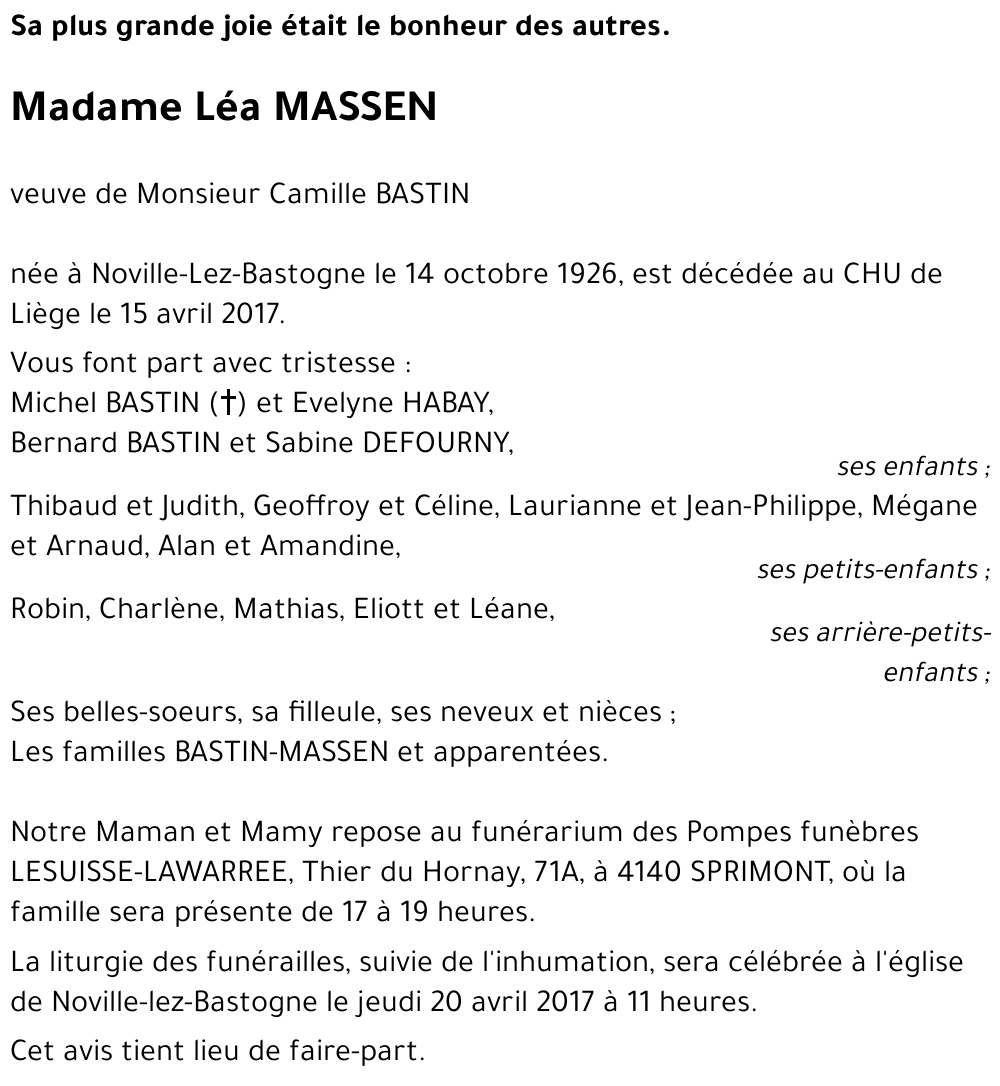 Léa MASSEN
