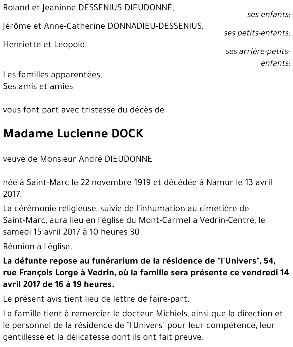 Lucienne DOCK