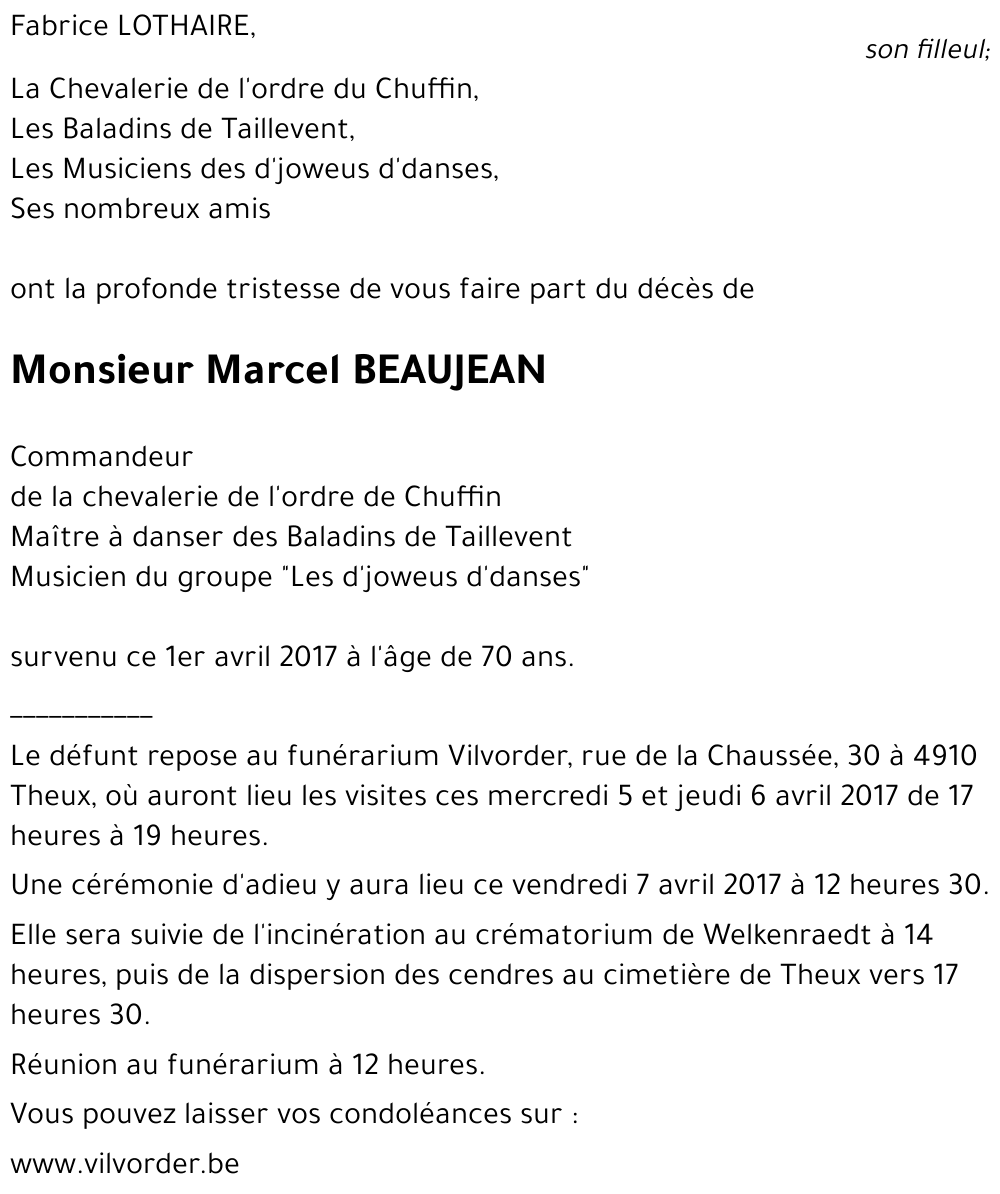 Marcel BEAUJEAN