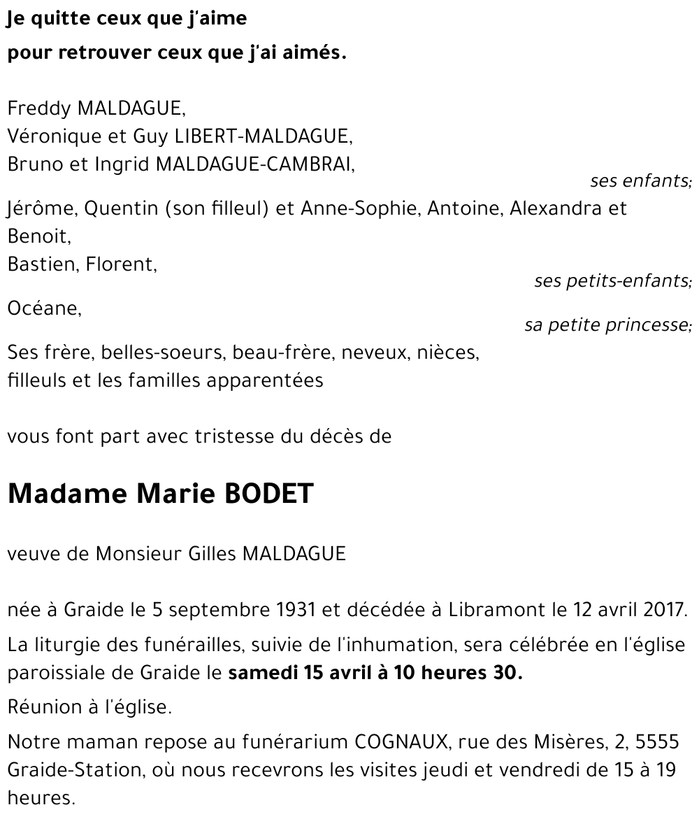 Marie BODET