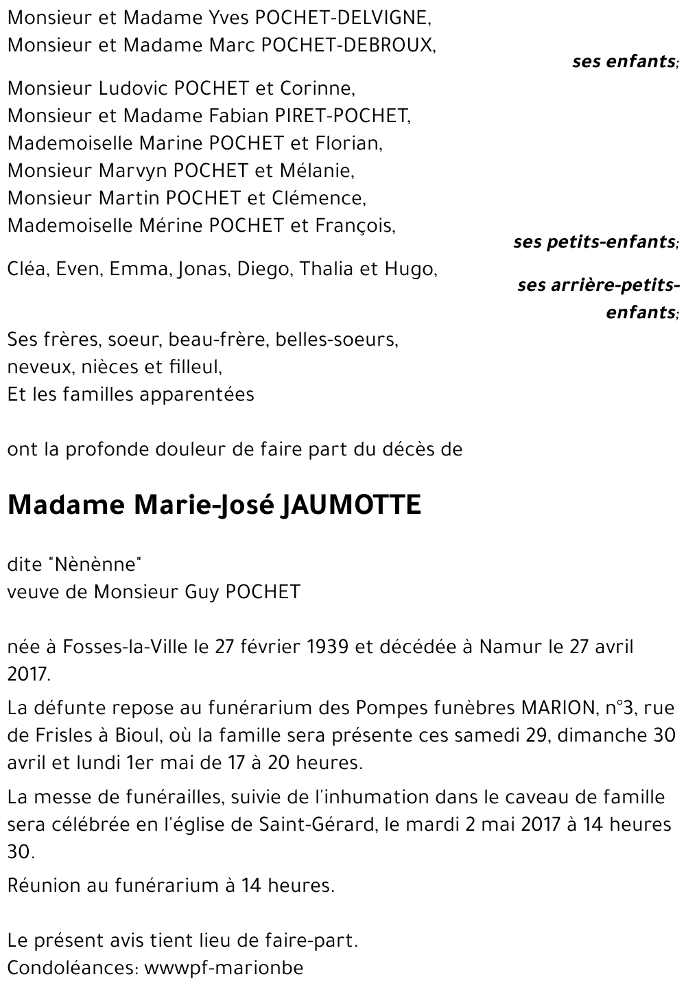 Marie-José JAUMOTTE