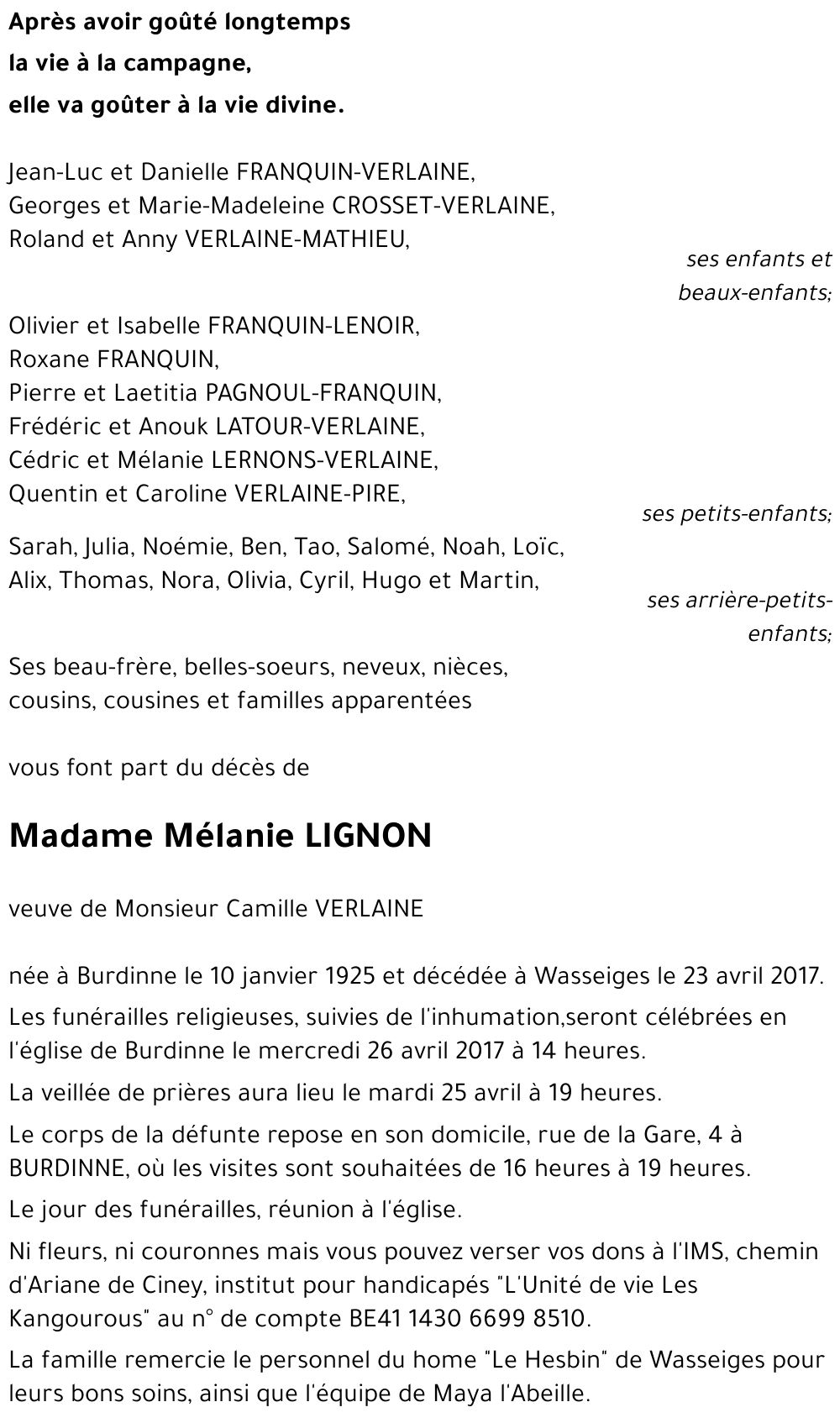 Mélanie LIGNON