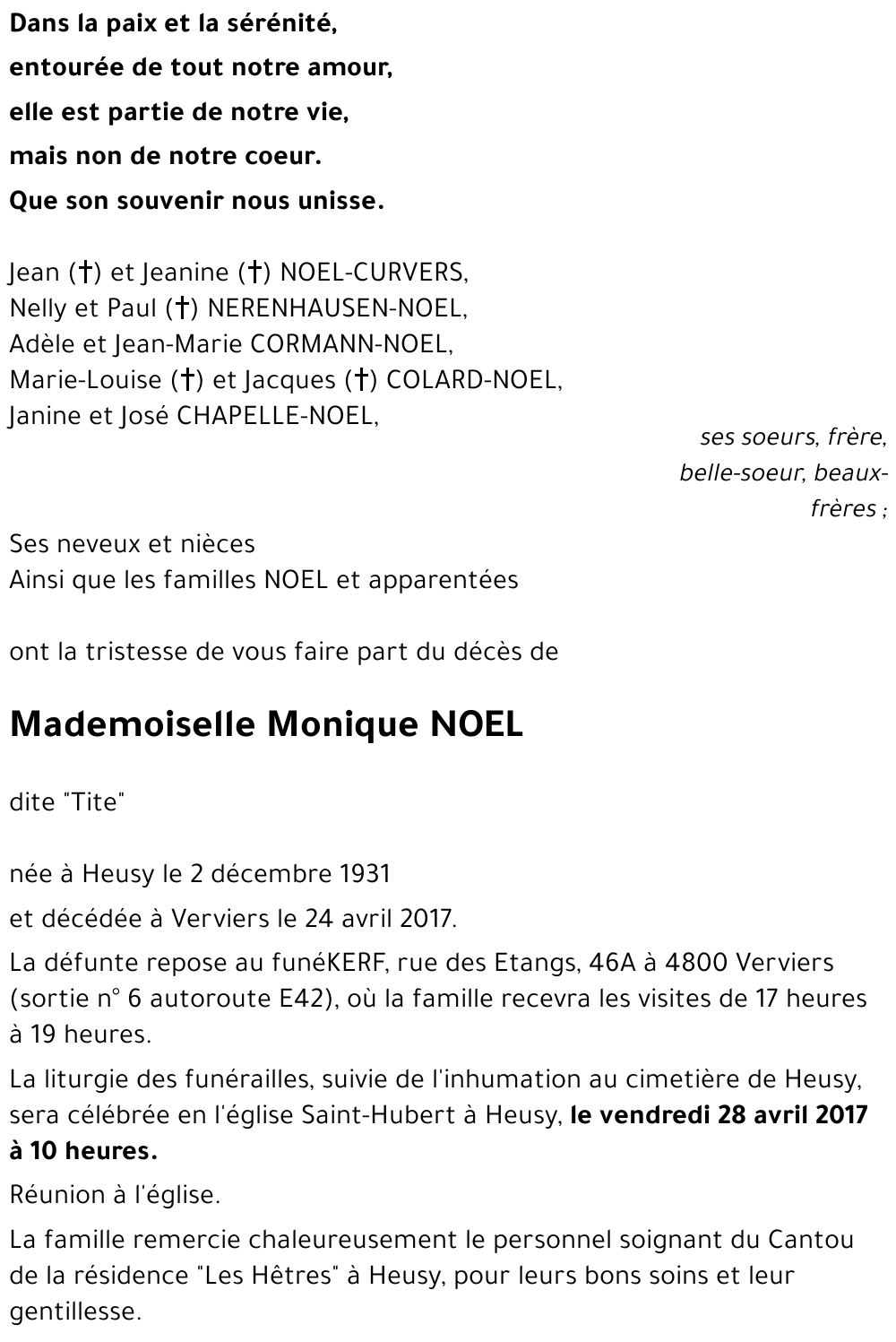 Monique NOEL