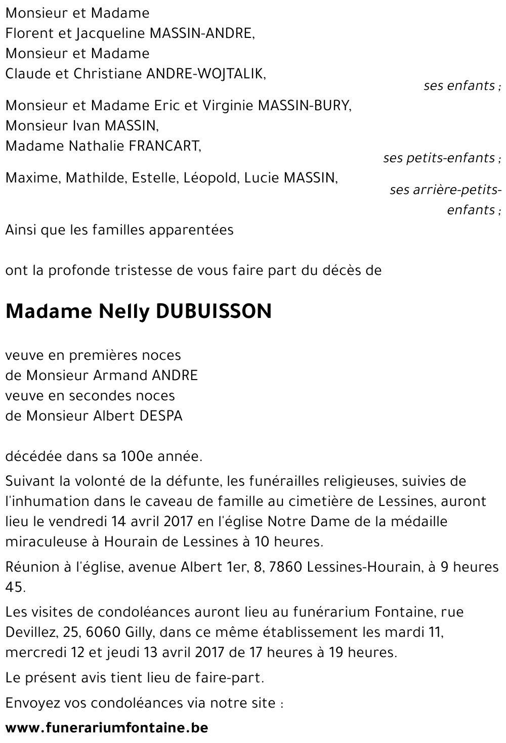 Nelly DUBUISSON