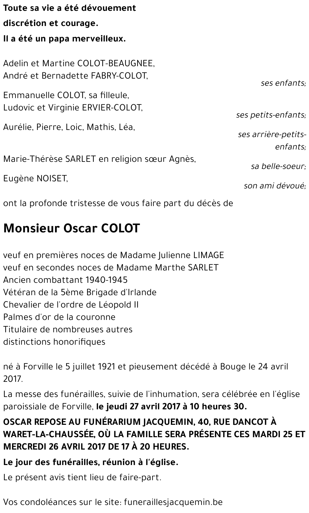 Oscar COLOT