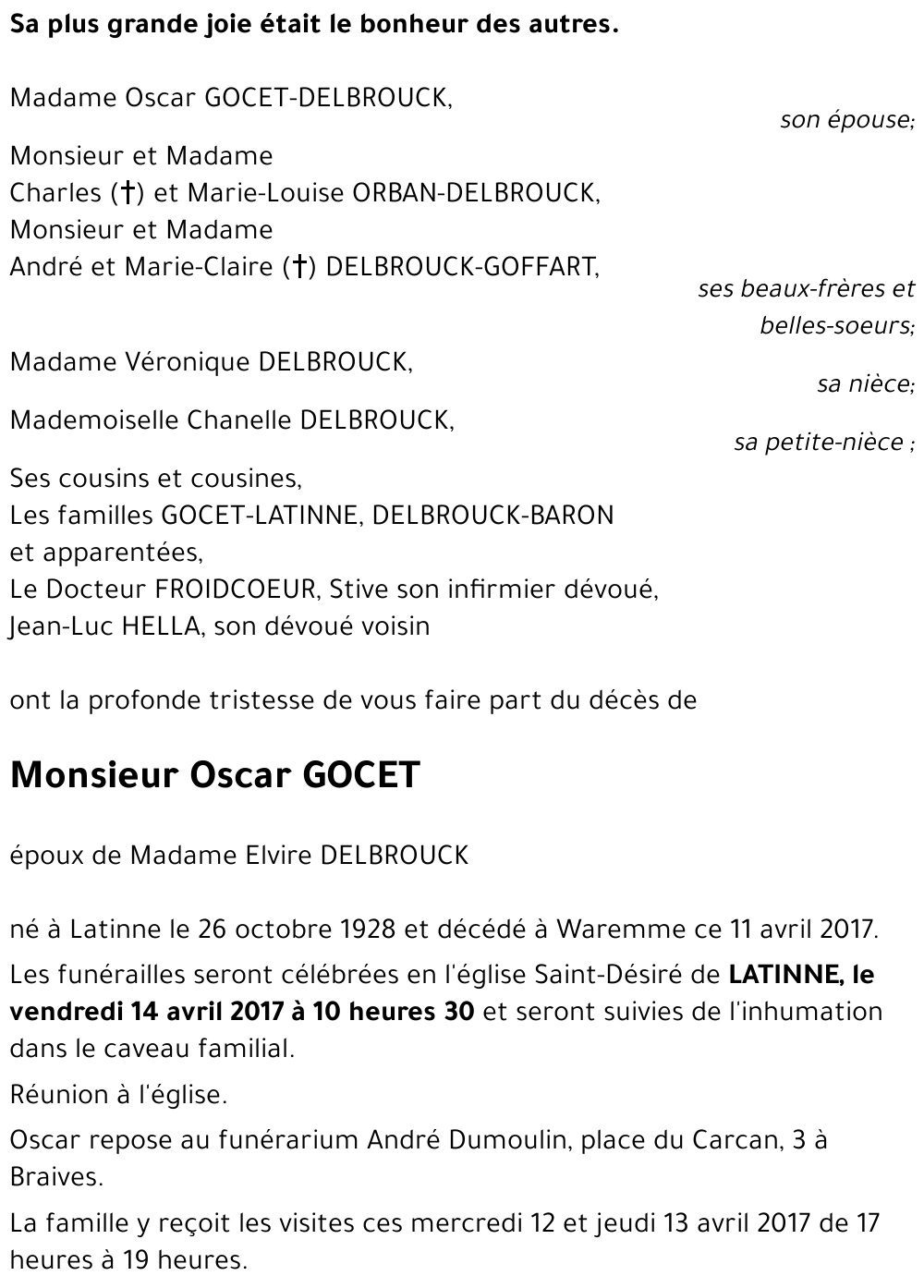 Oscar GOCET