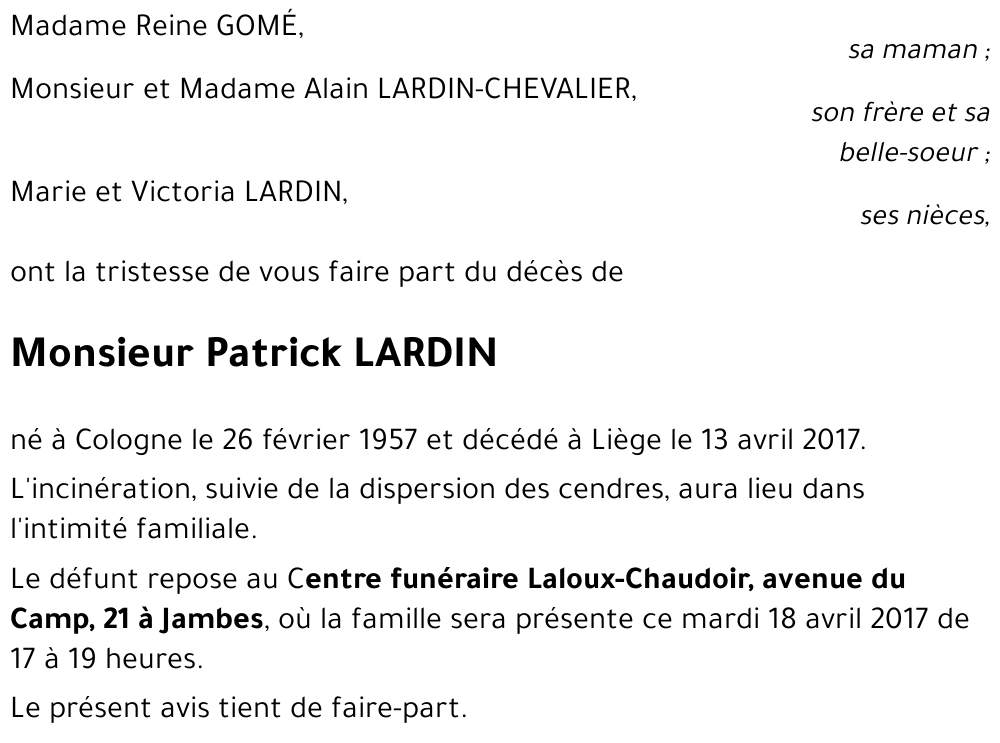 Patrick LARDIN