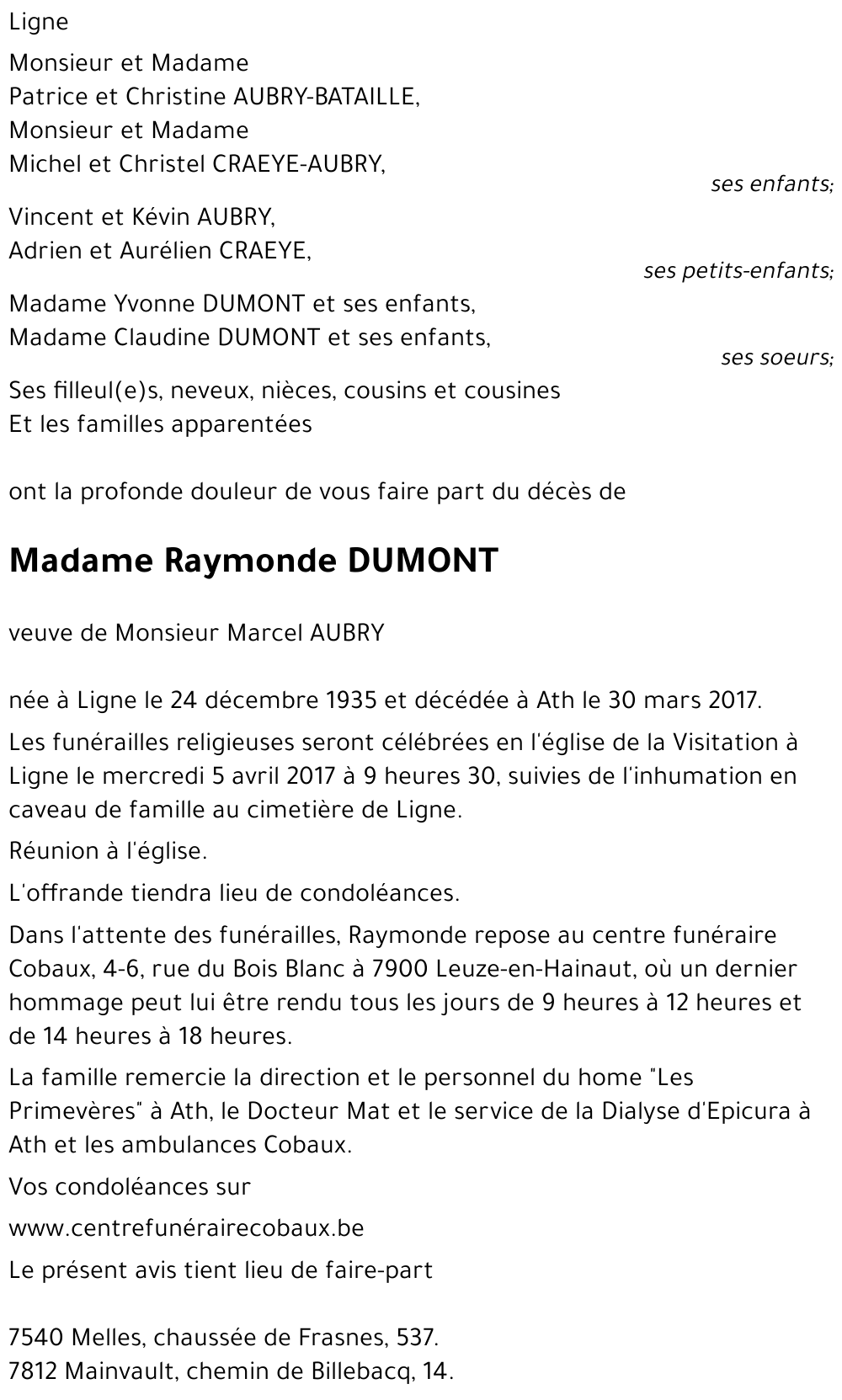 Raymonde Dumont