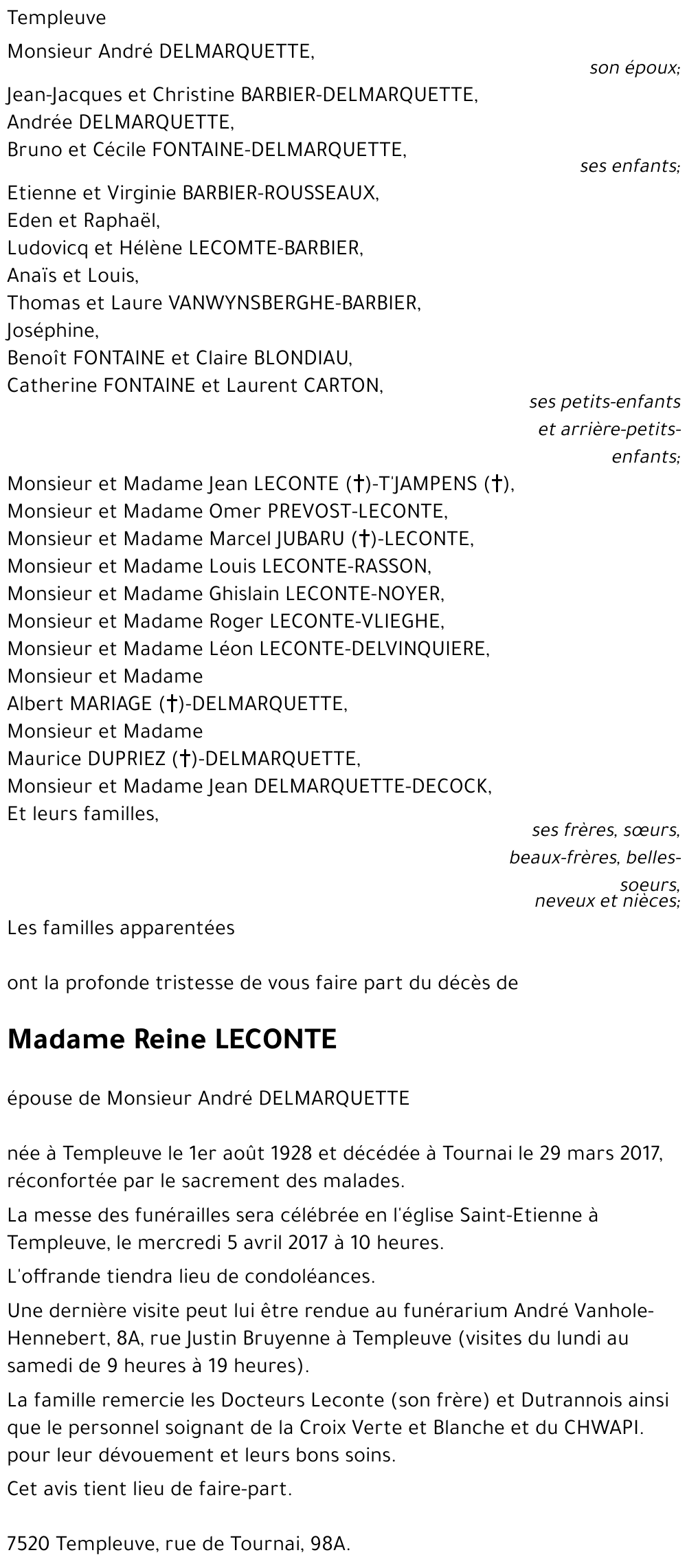 Reine LECONTE