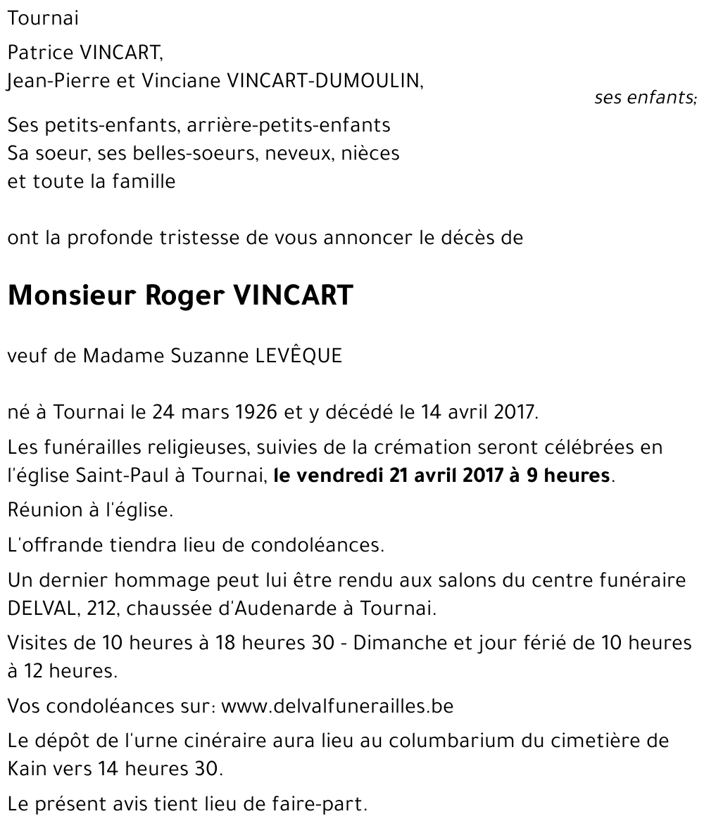 Roger VINCART